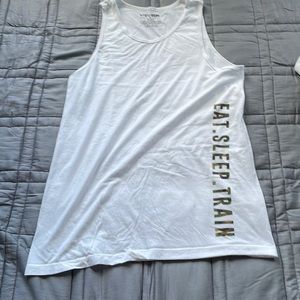 White athletic shirt